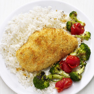 Crispy Chicken with Roasted Broccoli