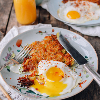 Crispy “Sichuan” Hashbrowns and Eggs