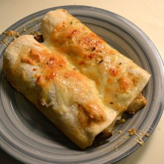 Crispy Tofu and Mushroom Enchiladas