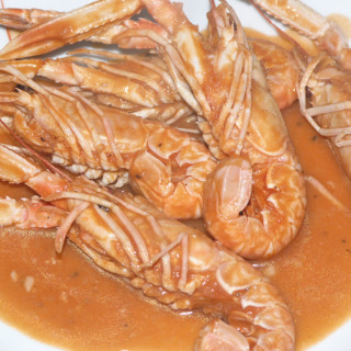 Croatian “buzara” Shrimps