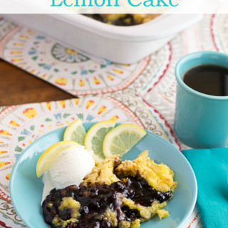 Crock Pot Blueberry Lemon Cake