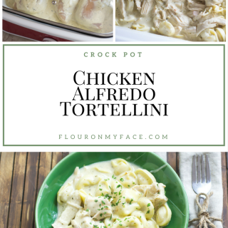 Crock Pot Creamy Chicken Alfredo Tortellini