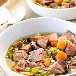 Crock Pot Ham and Vegetable Soup