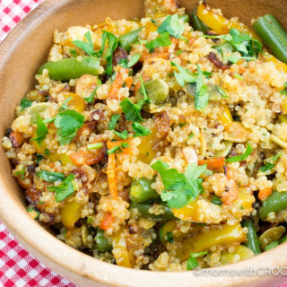 Crock Pot Quinoa with Vegetables