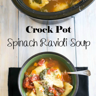 Crock Pot Spinach Ravioli Soup