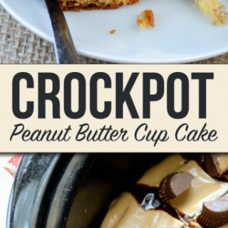 Crockpot Peanut Butter Cup Cake