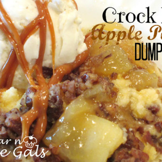 Crock Pot Apple Pecan Dump Cake