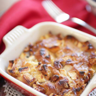 Croissant Breakfast Bread Pudding For One