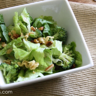 Crunchy Broccoli Salad and Homemade Sweet and Sour Dressing