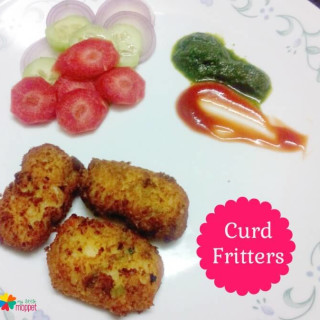 Curd Fritters Recipe