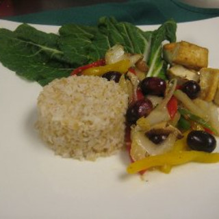 Curried Grape and Vegetable Stir-Fry