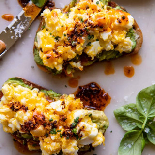 Dad&#039;s Easy Cheesy Eggs with Chili Butter.