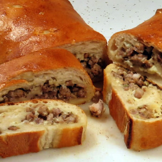 Dads famous sausage bread