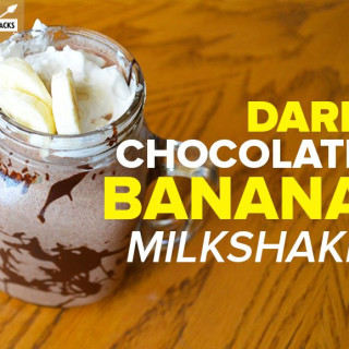 Dark Chocolate Banana Milkshake