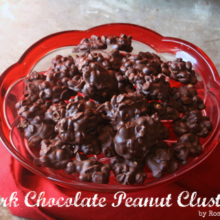 Dark Chocolate Peanut Clusters {Super Easy – 3 Ingredients!!}