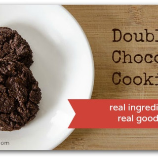 Double chocolate cookies (using only REAL ingredients)