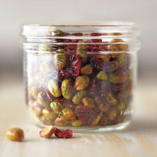 Dry-Roasted Edamame with Cranberries