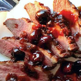 Duck Breast with Cherries
