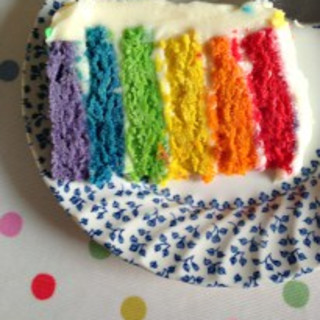 Easy 6-Layer Rainbow Cake