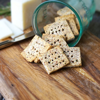 Easy Almond Pulp Crackers (Vegan, Paleo)