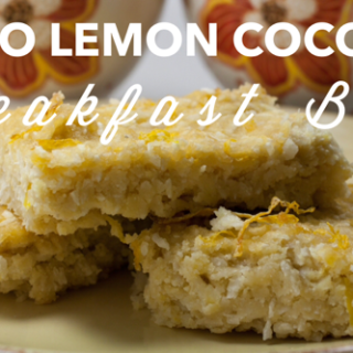 Easy Freezer Recipes: Paleo Lemon Coconut Breakfast Bars