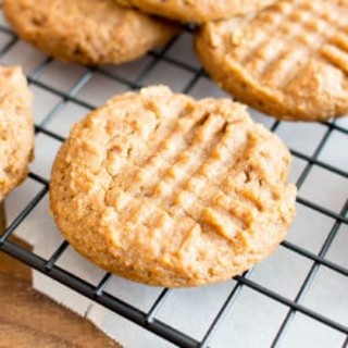 Easy Gluten Free Peanut Butter Cookies (Vegan, GF, Dairy-Free, Refined Suga