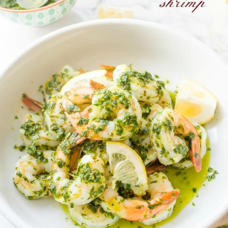 Easy Italian Salsa Verde Shrimp