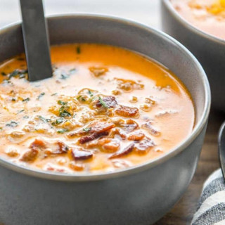 Easy Low Carb Cheeseburger Soup