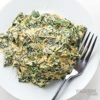 Easy Low Carb Keto Creamed Spinach Recipe