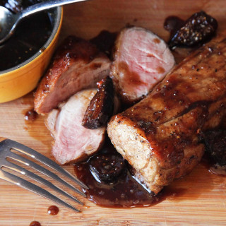 Easy Pan-Roasted Pork Tenderloin With Bourbon-Soaked Figs
