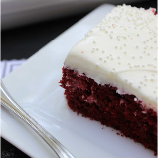 Easy Red Velvet Poke Cake | w/ Cream Cheese Filling & Best Ever Cream Chees