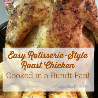 Easy Rotisserie Style Chicken Cooked In A Bundt Pan #Recipes
