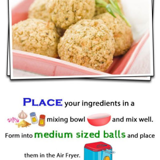 Easy Sage and Onion Stuffing Balls In The Air Fryer