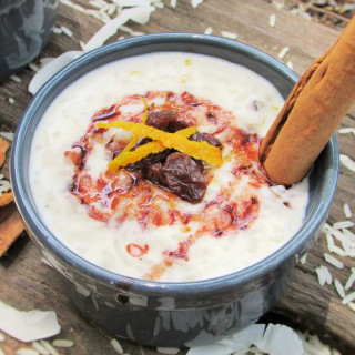 Easy Sorrel, Coconut and Rum Rice Pudding