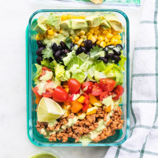 Easy Taco Salad Meal Prep Bowls