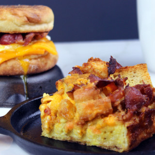 Egg and Bacon McMuffin Casserole Egg Bake