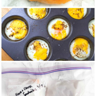 Egg, Ham and Cheese Breakfast Sandwiches {Freezer-Friendly}