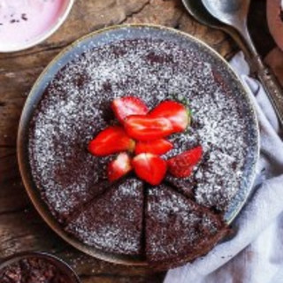 Eggless Dark Chocolate Quinoa Cake