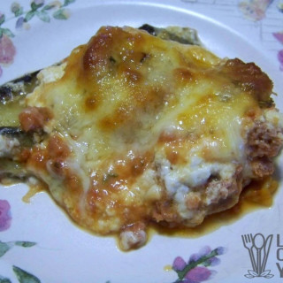 Eggplant, Sausage and Cheese Casserole