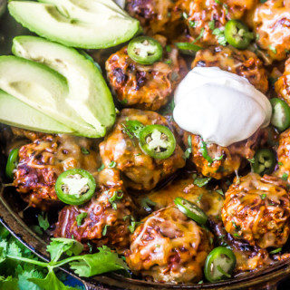 Enchilada Meatball Skillet-image