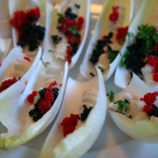 Endive, Caviar and Cream Cheese Appetizers
