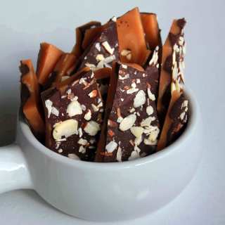 English Toffee with Dark Chocolate and Almond