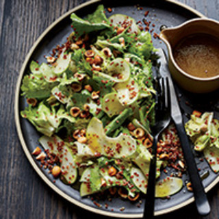 Escarole Salad with Red Quinoa and Hazelnuts