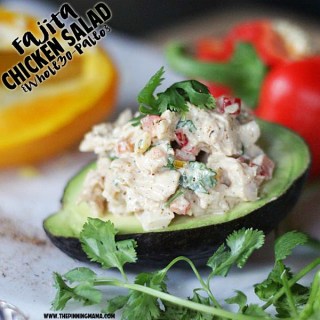 Fajita Chicken Salad {Paleo, Whole30 Compliant}