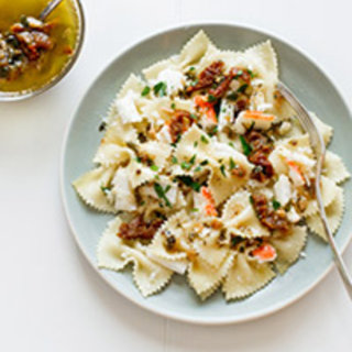 Farfalle with Crabmeat and Oregano Butter