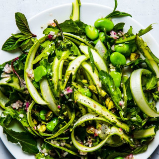 Fava Bean and Asparagus Salad