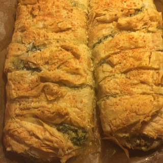 Feta, Phyllo, and Spinach Croustade