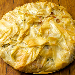 Filo chicken pie