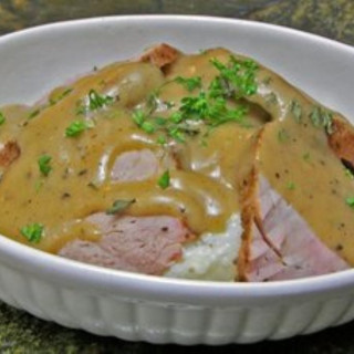 Fire Roasted Pork Tenderloin with Asiago Cheese Grits
