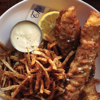 Fish and Chips with Malt Vinegar Mayonnaise